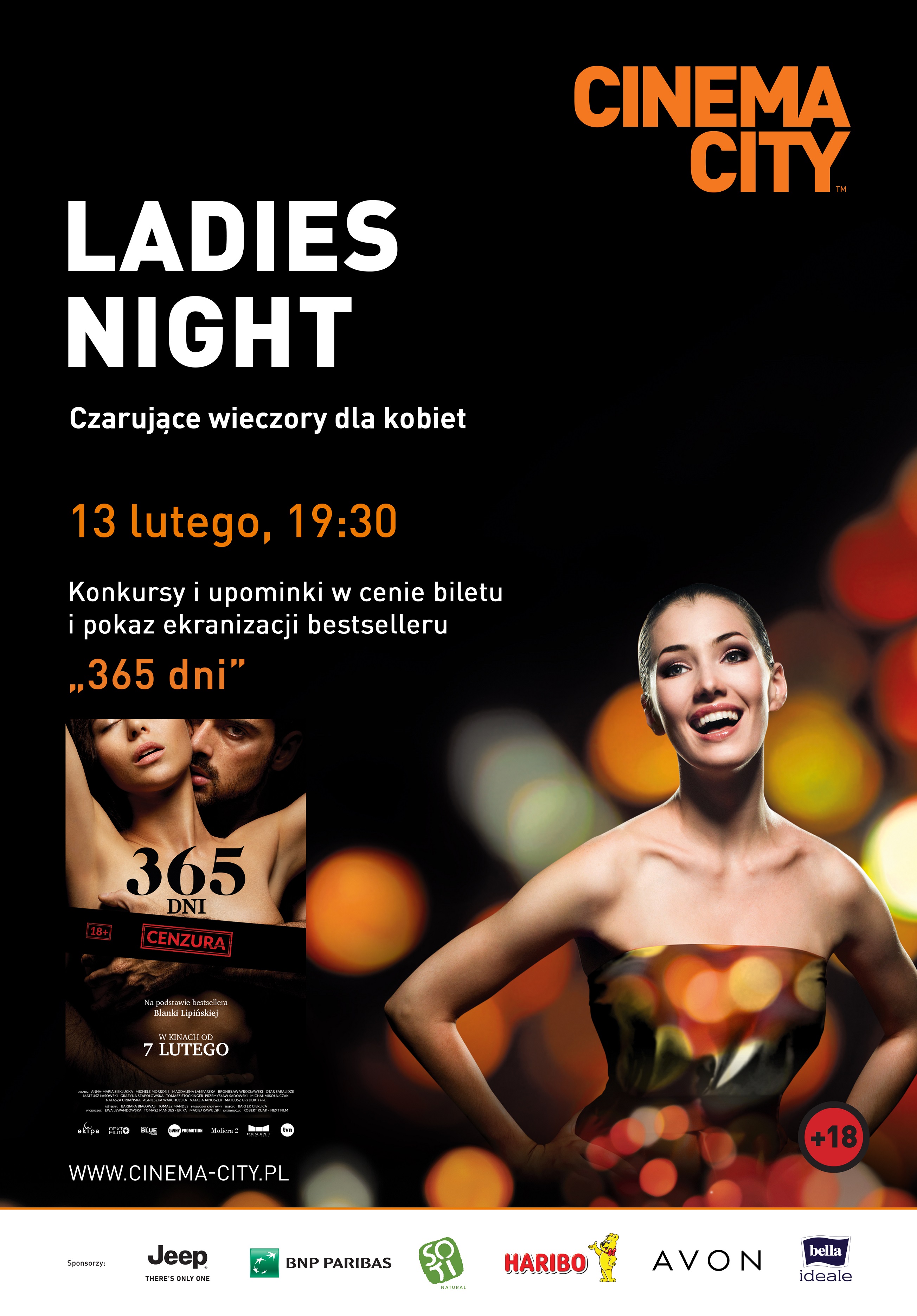 ladies night, cinema city, 365 dni, 2020 luty