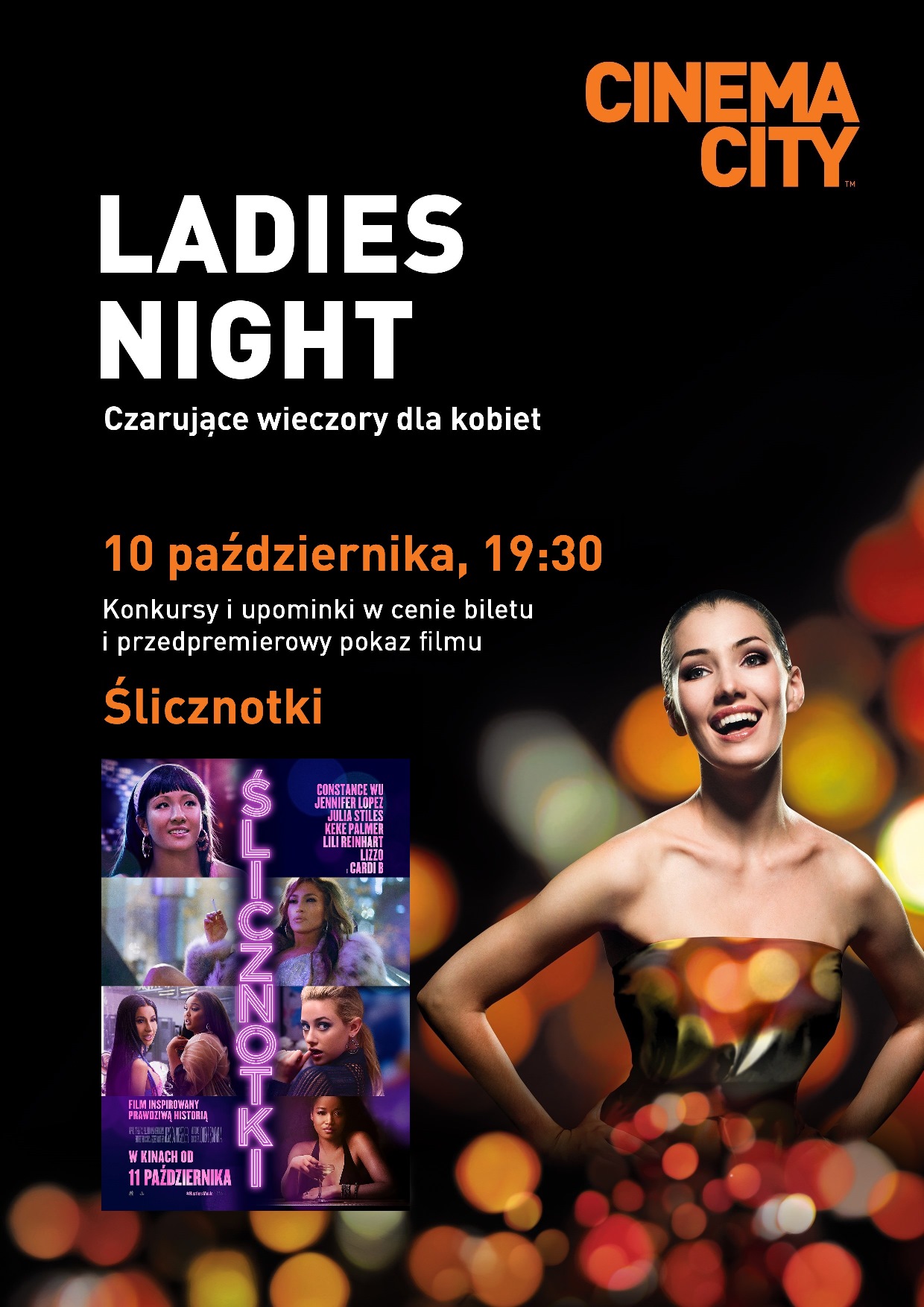 Ślicznotki, Cinema City, Ladies Night, październik